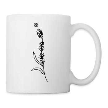 Branche - nature, arbre, forêt, automne, fleur, fleur - Mug blanc - blanc - Droite
