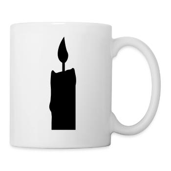 kerze - Tasse - Weiß - Rechts