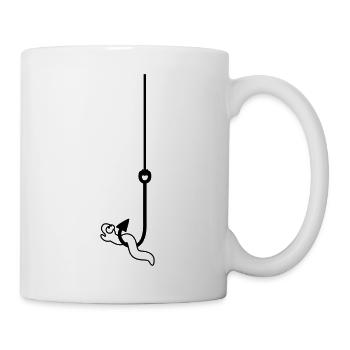 Worm On The Hook - Mug - white - Right