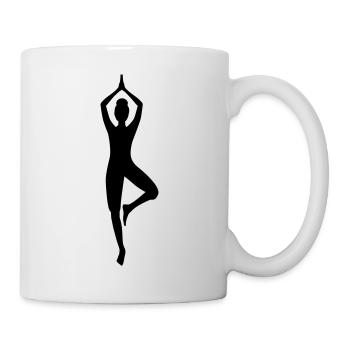 Yoga - Yoga - Pilates - Power Yoga - Femme - 1C - Mug blanc - blanc - Droite