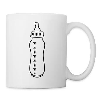 biberon / biberon (o, 1c) - Mug blanc - blanc - Droite