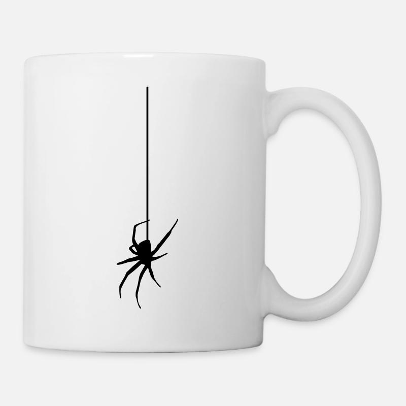 Spinne am Faden - Tasse - Weiß