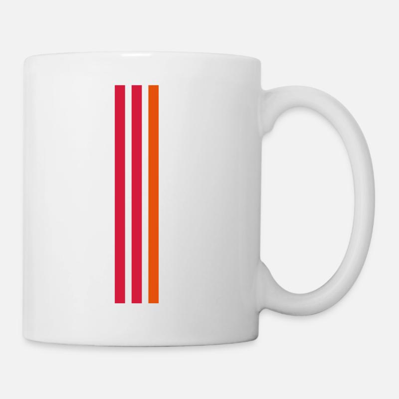 Stripes Design - Tasse - Weiß