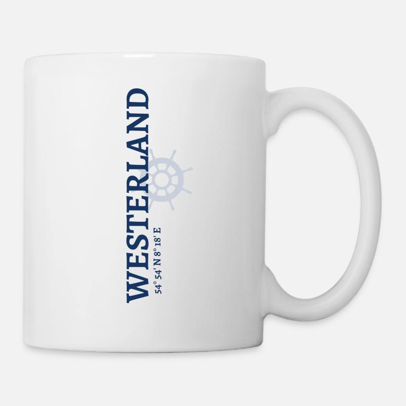 Westerland coordinates - Mug - white
