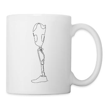 Prosthesis minimalist (gOT it!) - Mug - white - Right