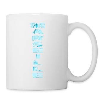 Marseille France City Font Skyline Accueil - Mug blanc - blanc - Droite