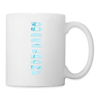Düsseldorf Deutschland Stadt Schrift Skyline - Tasse - Weiß - Rechts