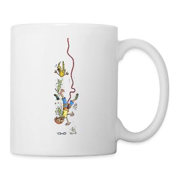 Sturz ins Seil - Tasse - Weiß - Rechts
