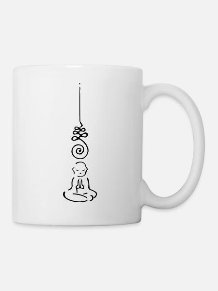 UNALOME Buddha Vektor - Tasse - Weiß