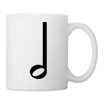 Half Note Music Symbol - Mug - white - Right