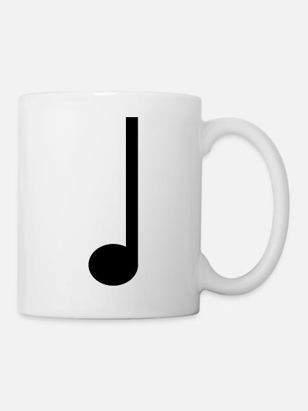 Quarter note music - Mug - white