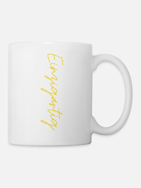 Einzigartig - Tasse - Weiß