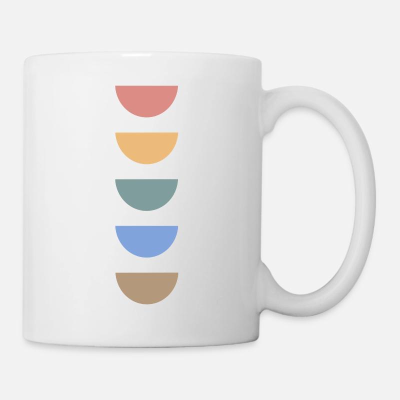 Conception de couleurs rétro - Mug blanc - blanc