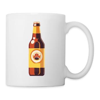 Bouteille de bière Mug Booze Enterrement de vie de garçon 2 - Mug blanc - blanc - Droite