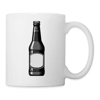 Bierflasche Bier - Tasse - Weiß - Rechts