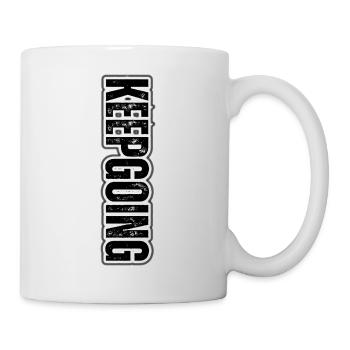 KEEP GOING – Motivational Vertical Pattern - Mug - white - Right