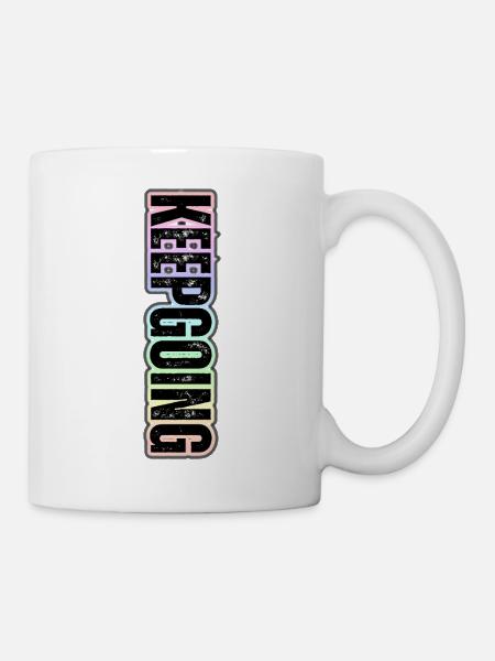 KEEP GOING – Pastel Vertical Theme - Mug - white