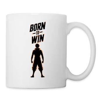 GEBOREN, UM ZU GEWINNEN - Tasse - Weiß - Rechts