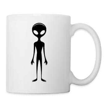 Alien - Tasse - Weiß - Rechts