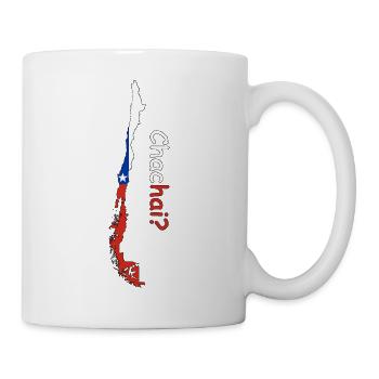 Chile Silhouette Flagge - Tasse - Weiß - Rechts