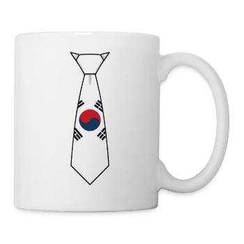 South Korea Tie – Flaggendesign - Tasse - Weiß - Rechts