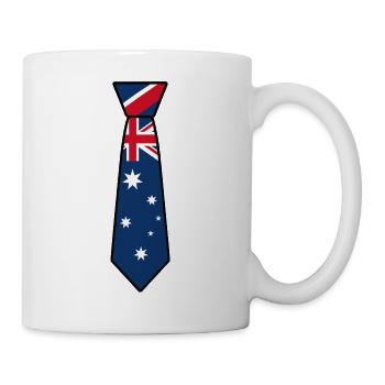 Australia Tie – Flaggendesign - Tasse - Weiß - Rechts