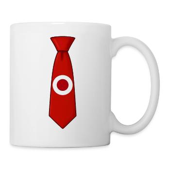 Japan Tie – Flaggendesign - Tasse - Weiß - Rechts