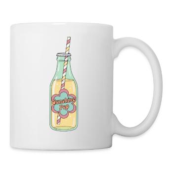 Sunshine Pop Retro Soda Bottle Aesthetic - Mug - white - Right