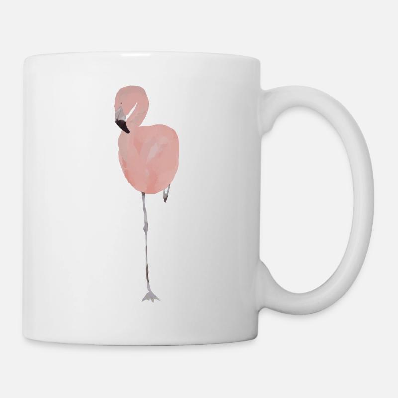 Pastel Watercolor Flamingo - Mug - white