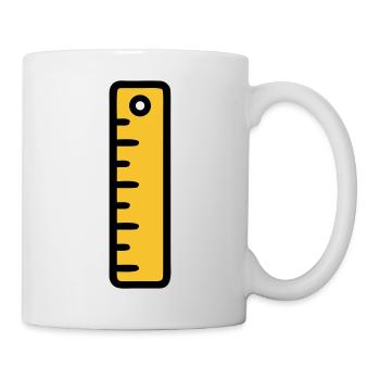 Scale Ruler Tool Office - Mug - white - Right