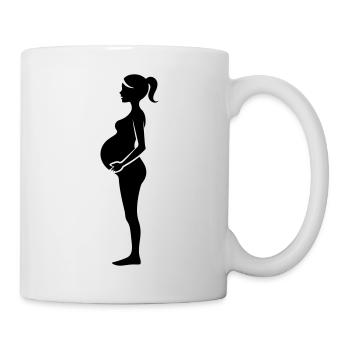 Woman Pregnant - Mug - white - Right