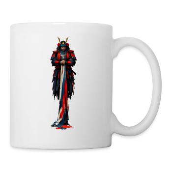 Robe impériale de fantaisie rouge bleu - Mug blanc - blanc - Droite
