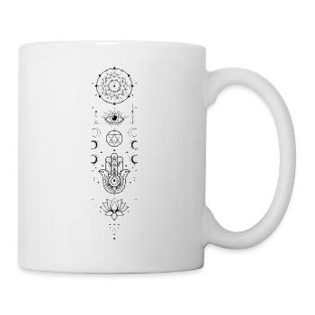 Spirituality Sacred Geometry Lotus Flower Zen - Mug - white - Right