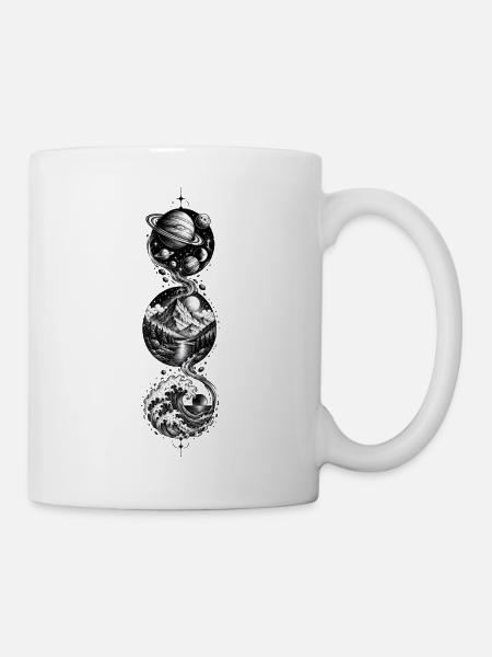 Kosmische Landschaft - Tasse - Weiß