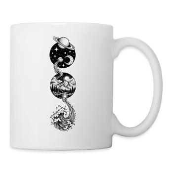 kosmische Landschaft - Tasse - Weiß - Rechts