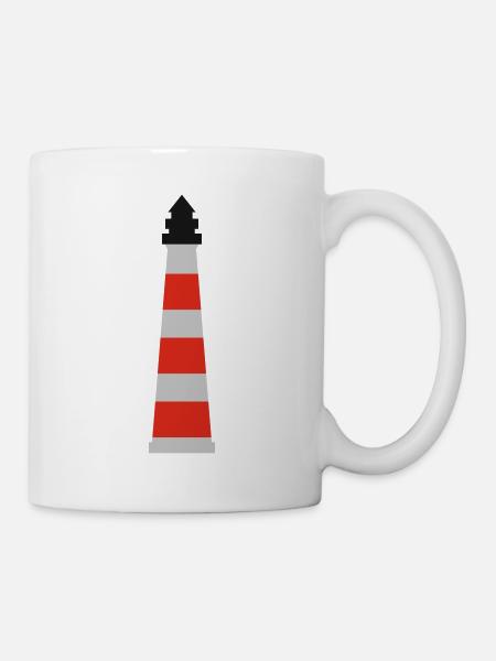 Leuchtturm - Tasse - Weiß