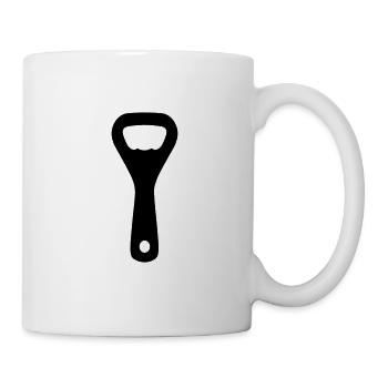 bottle opener - Mug - white - Right