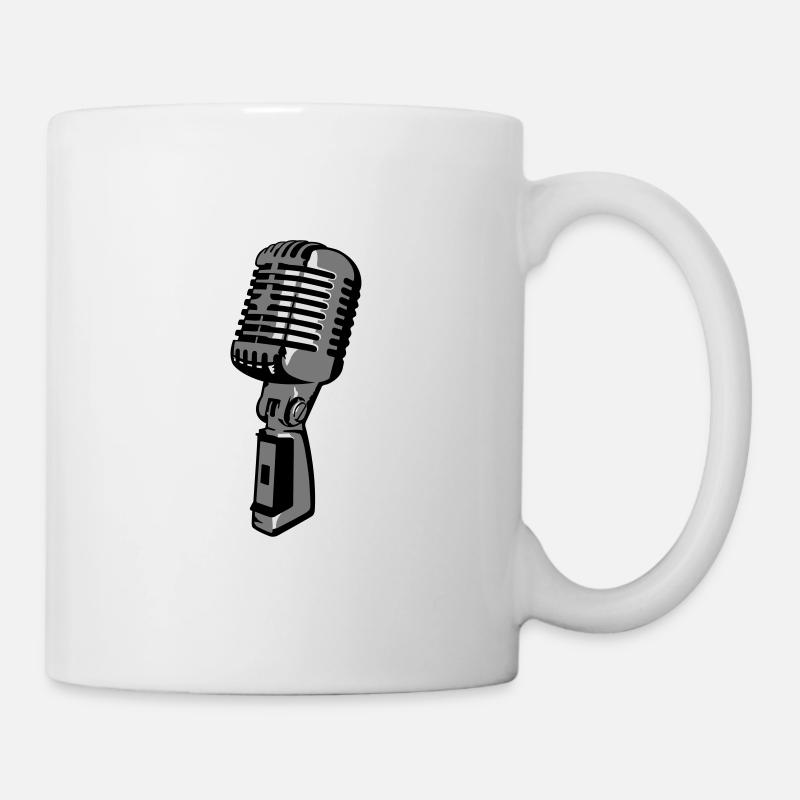 Mikrofon - Tasse - Weiß