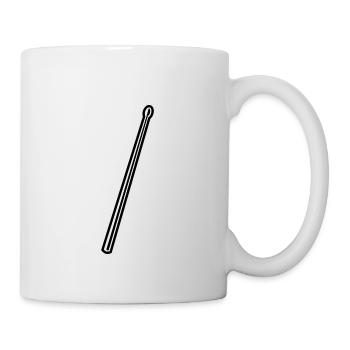 Bâton de tambour - Mug blanc - blanc - Droite