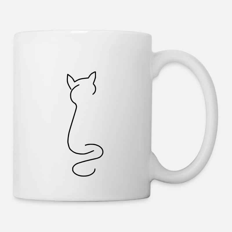 Katze - Tasse - Weiß