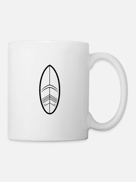 Surfen - Tasse - Weiß