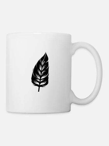 Plume - Mug blanc - blanc