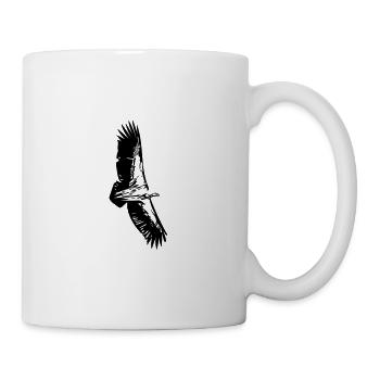 Geier im Flug - Tasse - Weiß - Rechts