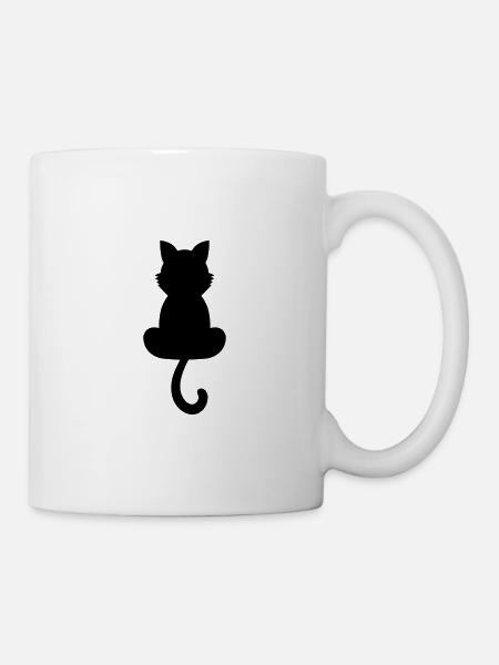 chat - Mug blanc - blanc