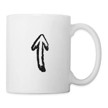 Flèche - Mug blanc - blanc - Droite
