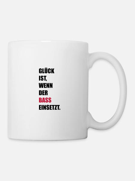 Bass - Tasse - Weiß