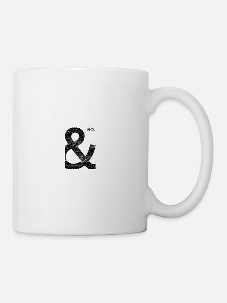 Typography Shirt - Mug - white