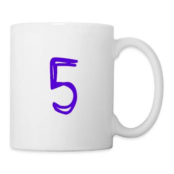 5 JAHRE. 5-JÄHRIGES JUBILÄUM. GEBURTSTAG 5 JAHRE. 5 - Tasse - Weiß - Rechts