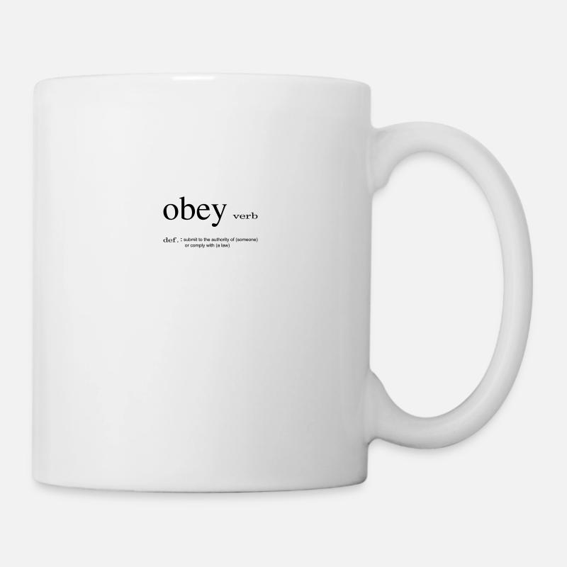 Dictionary obey dictionary gift idea funny - Mug - white