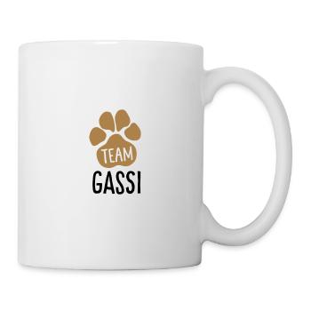 Team Gassi - Hundepfote - für Hundebesitzer - Tasse - Weiß - Rechts